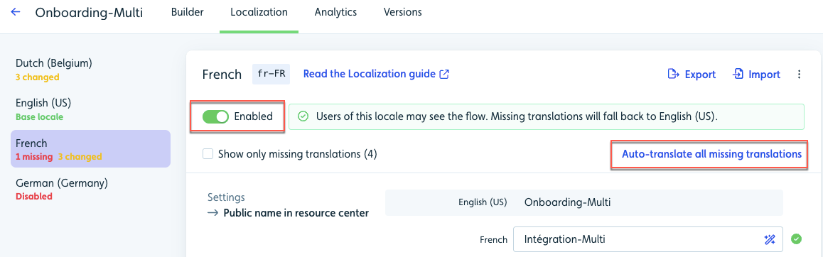 Translation all missing fields