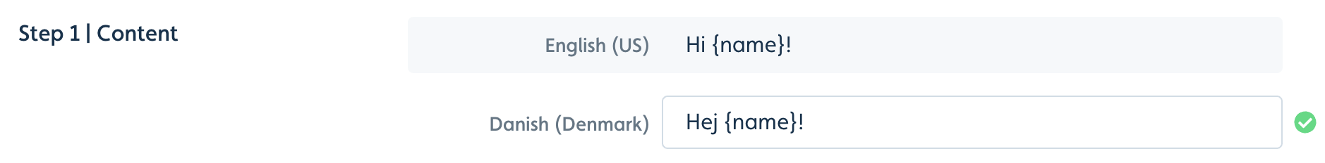 Text placeholder translation