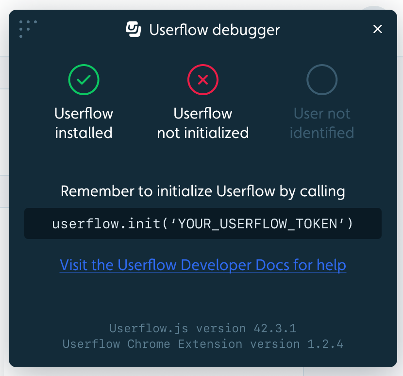 Userflow Initialization Check